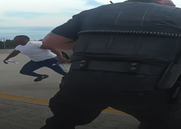 traffic stop turns violent