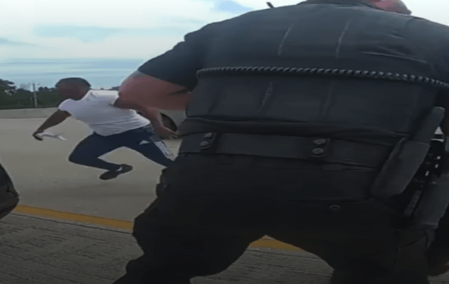traffic stop turns violent