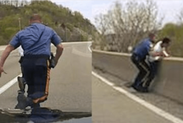 cops stopping suicides