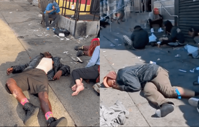 zombie-like drug addicts