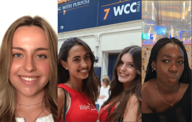four female college students