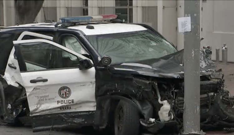 LAPD cruiser stolen