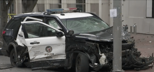 LAPD cruiser stolen