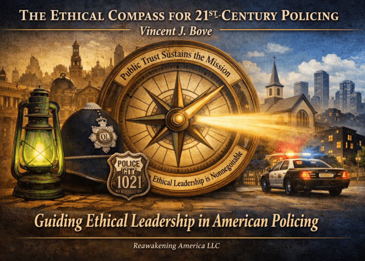 An ethical compass for modern policing—where character, leadership, and public trust guide the mission. (Vincent J. Bove / Reawakening America LLC)