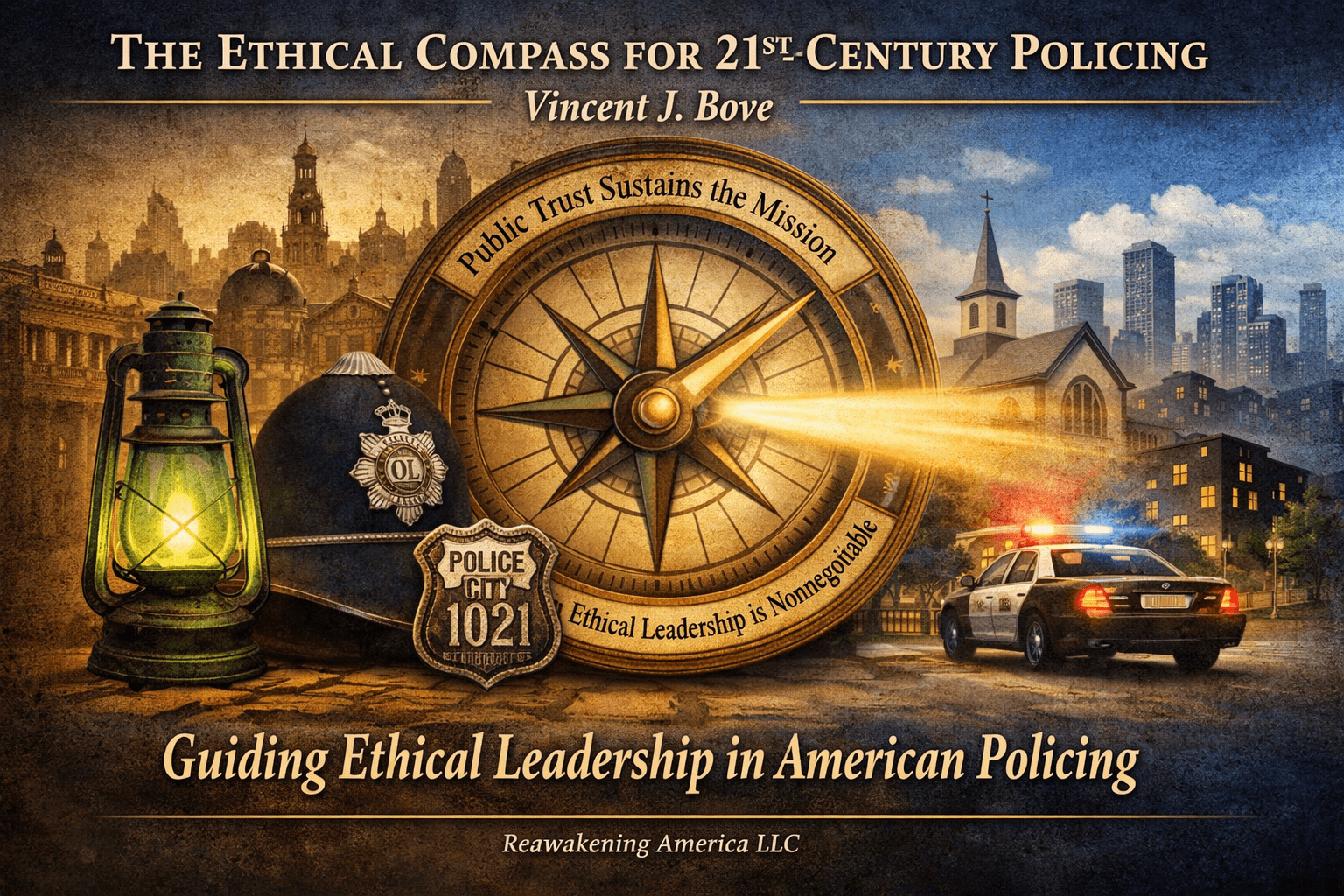 An ethical compass for modern policing—where character, leadership, and public trust guide the mission. (Vincent J. Bove / Reawakening America LLC)