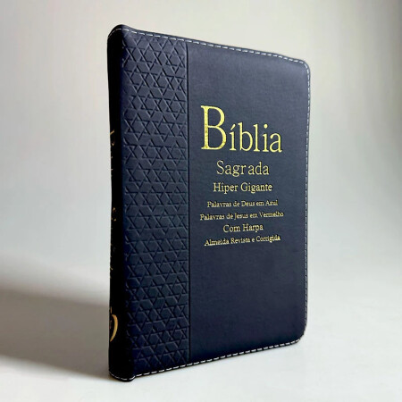 Bíblia Harpa Hipergigante Preta c/ Ziper