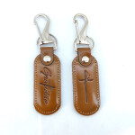 Chaveiro Couro Mosquetão fé /gratidão 1 br-11134207-7r98o-m0xhif3tg25315