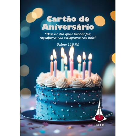 Cartão Aniversário - Bolo