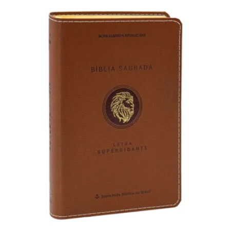 Bíblia naa Supergigante Marrom Leao