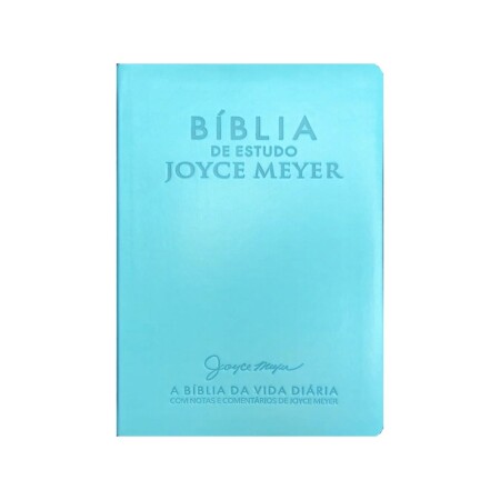 Biblia de Estudo Joyce Meyer - Letra Grande Azul Tifany