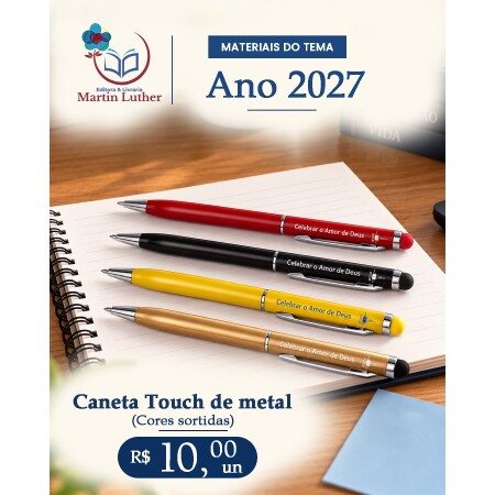 Caneta Tema Metal Touch 2027