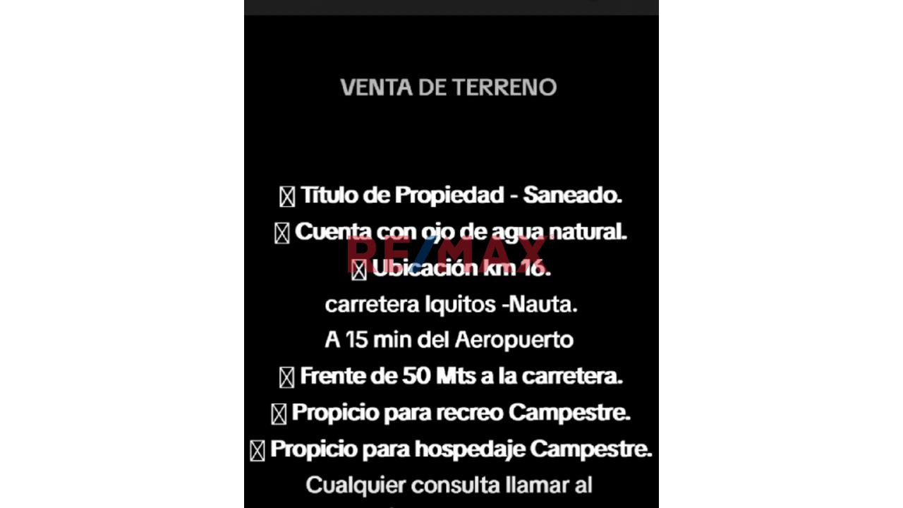 Oportunidad Única: Terreno De 8,975 M2, Con Ojo De Agua Natural En Varillal, Iquitos - 7