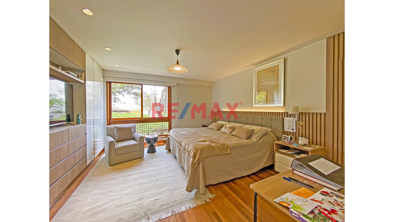 Flat En Venta 4 Dormitorios, San Isidro: Terraza Y Vista A La Huaca Huallamarca — foto 14