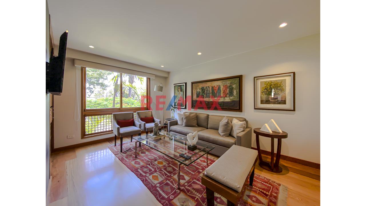 Flat En Venta 4 Dormitorios, San Isidro: Terraza Y Vista A La Huaca Huallamarca — foto 12