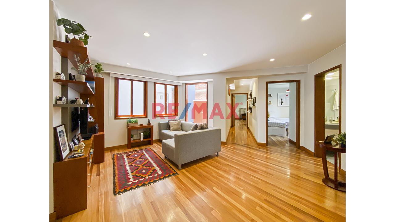 Flat En Venta 4 Dormitorios, San Isidro: Terraza Y Vista A La Huaca Huallamarca — foto 13
