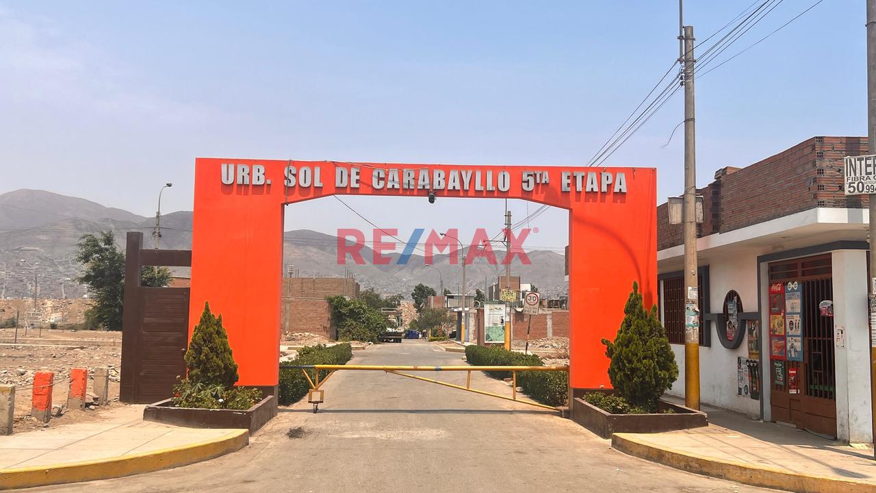 Vendo Terreno 178.36 M2, Urb Sol De Carabayllo V Etapa