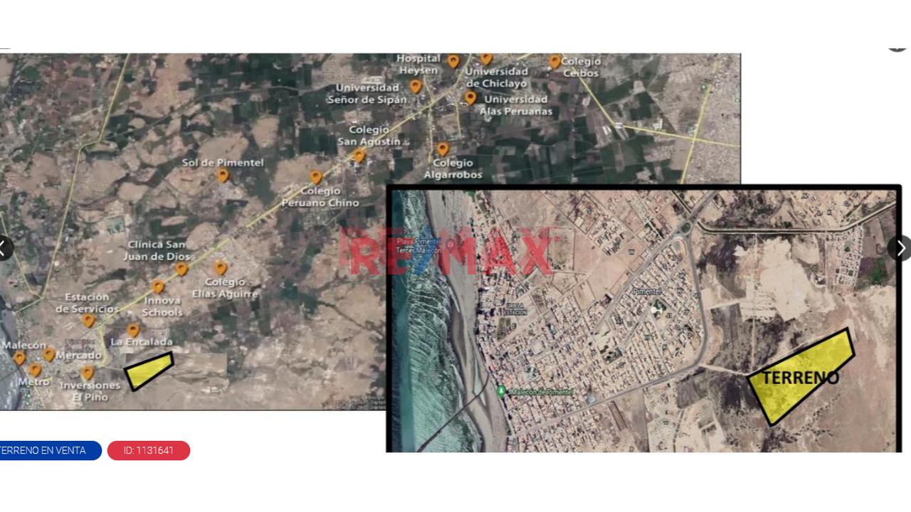 Venta De Terreno En Pimentel Con 122046 M2