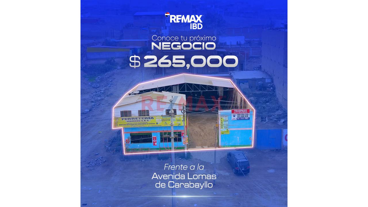 🔶 Se Vende Propiedad En Esquina Con Negocio Ferretero  – Av. Lomas De Carabayllo 🔶 — foto 7