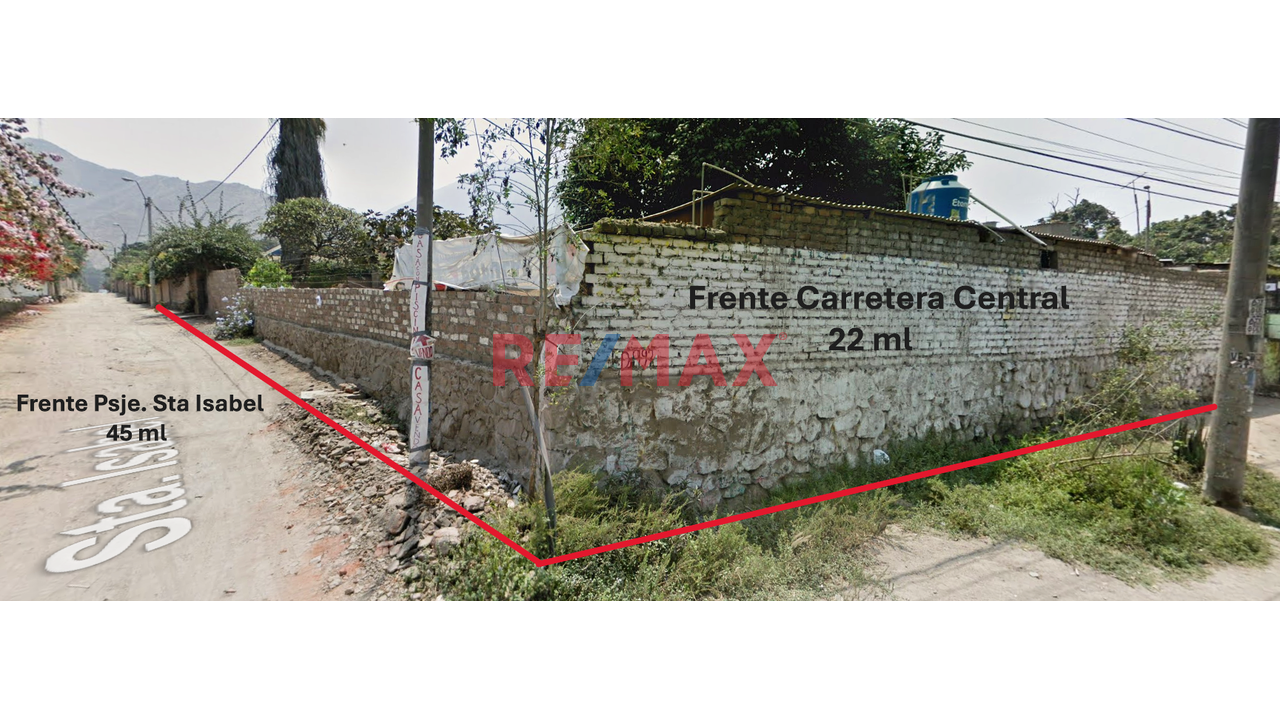 Terreno En Venta Ubicado En Una Esquina Con Dos Frentes En La Urb. Sta María De Chosica. — foto 5