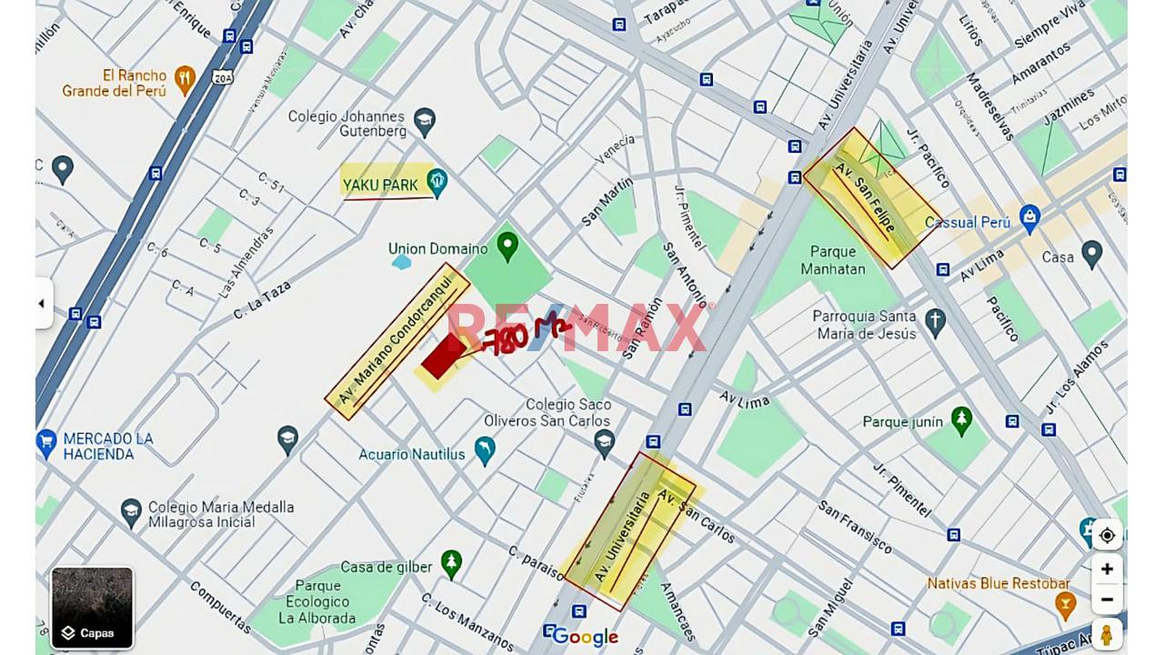 Terreno De 780 M2 Listo Para Tu Proximo Proyecto Inmobiliario Comas - Espacio Amplio Y Privado - Frente A Yaku Park - 3
