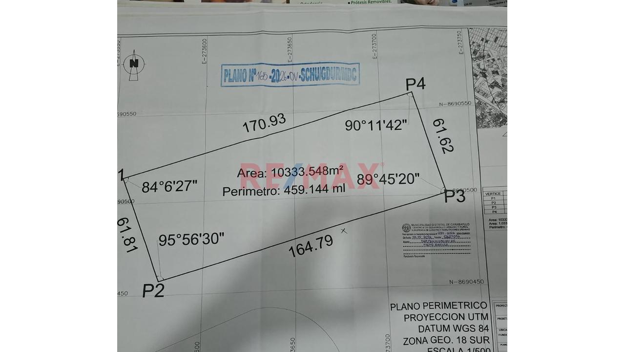 Venta De Terreno Urbano Con Zonificacion De Rdm. Zona De Residencial Media De 10333.55 M2 En Fundos Cuadros Ex San Lorenzo Uc10076 Y Uc10067 Sub Parcela  6 En Carabayllo — foto 3