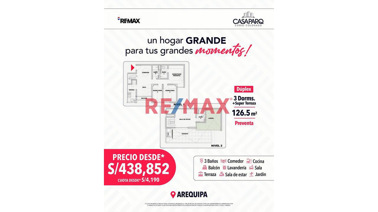 Duplex 126.5 M2 Casaparq