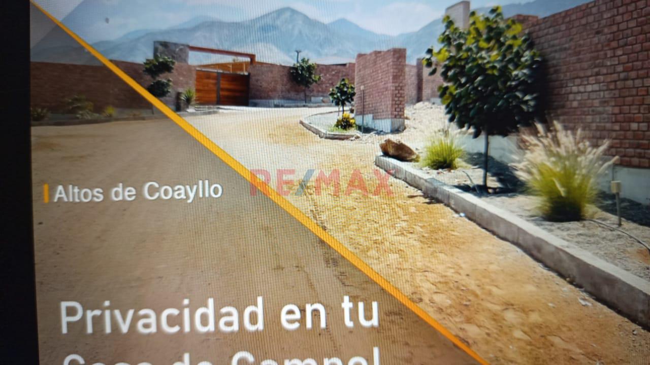 Venta De Terreno Para Cas De Campo En El Condominio Altos De Coayllo