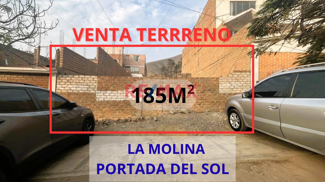 Se Vende Terreno De 185 M2 Excelente Oportunidad En La Molina - Urb. Portada Del Sol