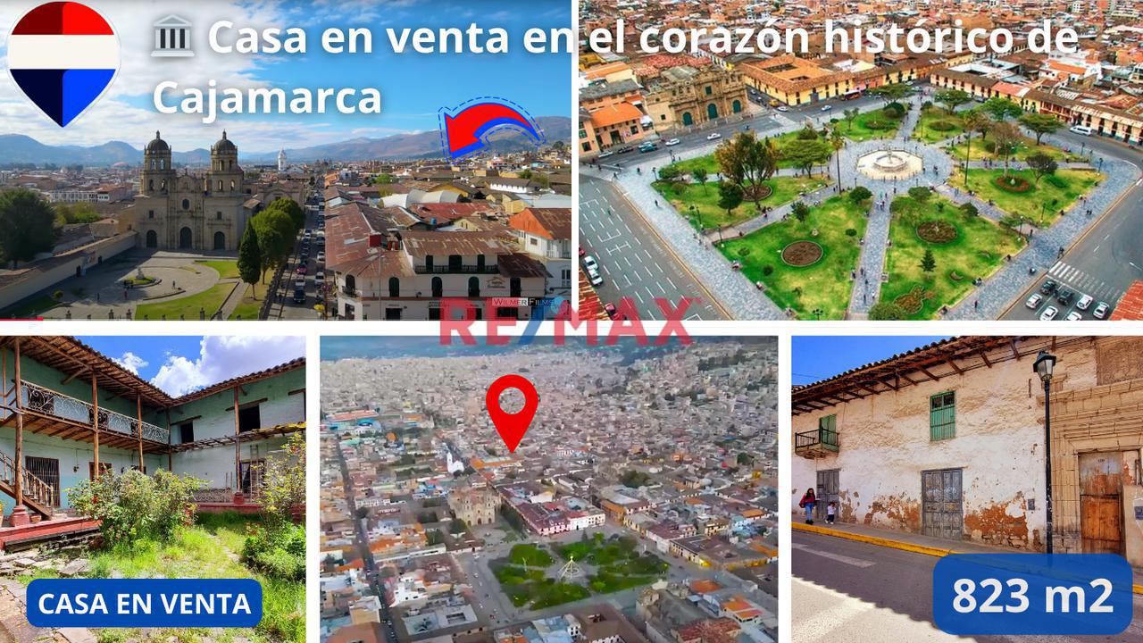 Casa En Venta Como Terreno 823M2 – En El Corazón Histórico De Cajamarca Calle Urrelo Con Jr Eten - 1