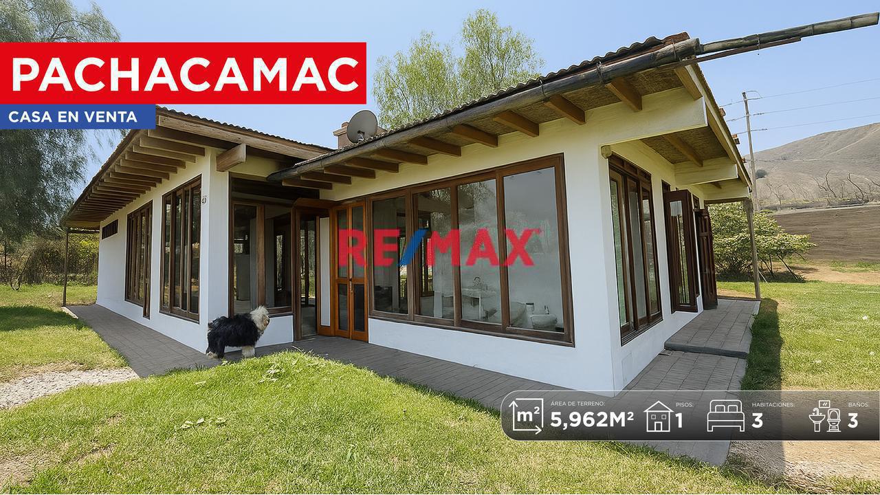 Casa De Campo En Venta En Pachacámac Con Amplio Terreno Ideal Para Inversión O Retiro