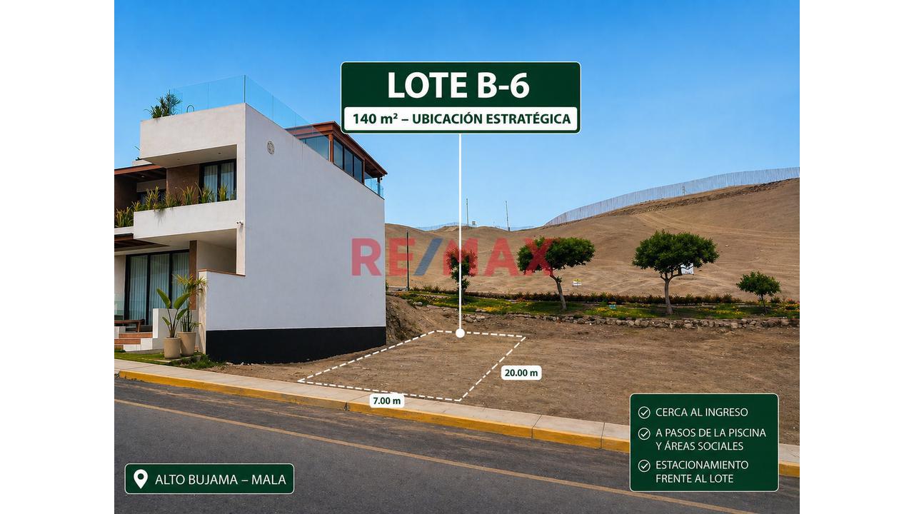 El Lote Mejor Ubicado De Alto Bujama | A Pasos Del Club House