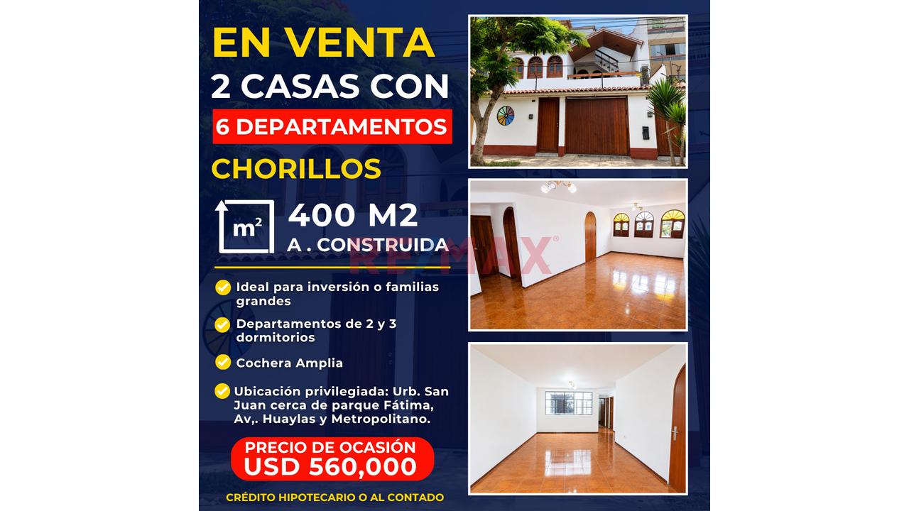Oportunidad Se Venden 2 Casas En Una Con 6 Departamentos - 1