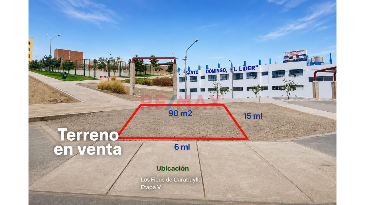 Venta De Terreno  En Avenida De Doble Via De 90M2 En Urb. Los Ficus De Carabayllo Etapa V — foto 4