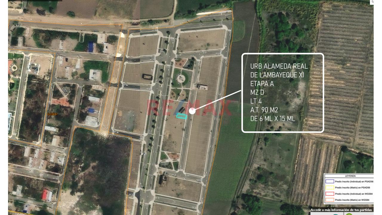 Venta De Terreno En Lambayeque - Urb Alameda Real Xi - Etapa A - 13
