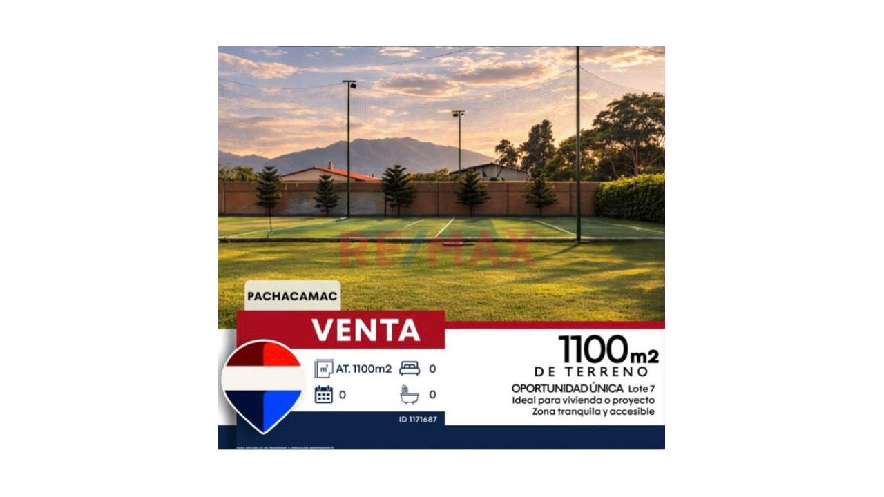 Vendo 1 Terreno 1,100.55M2 Lote 6 Calle 4 Pachacamac A 1/2 Cdra 3 Cuadras Del Colegio Euroamericano — foto 9