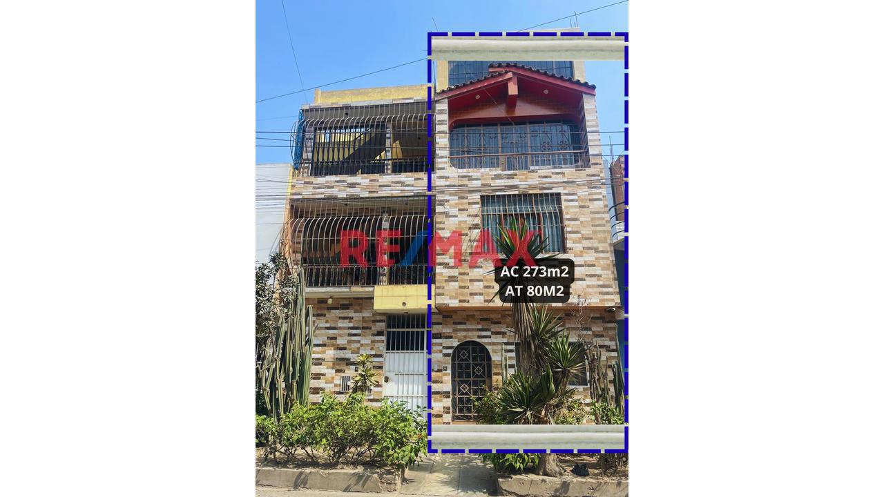 Casa En Venta Frente A Parque 4 Pisos + Azotea – Urb. Santa Luisa Smp