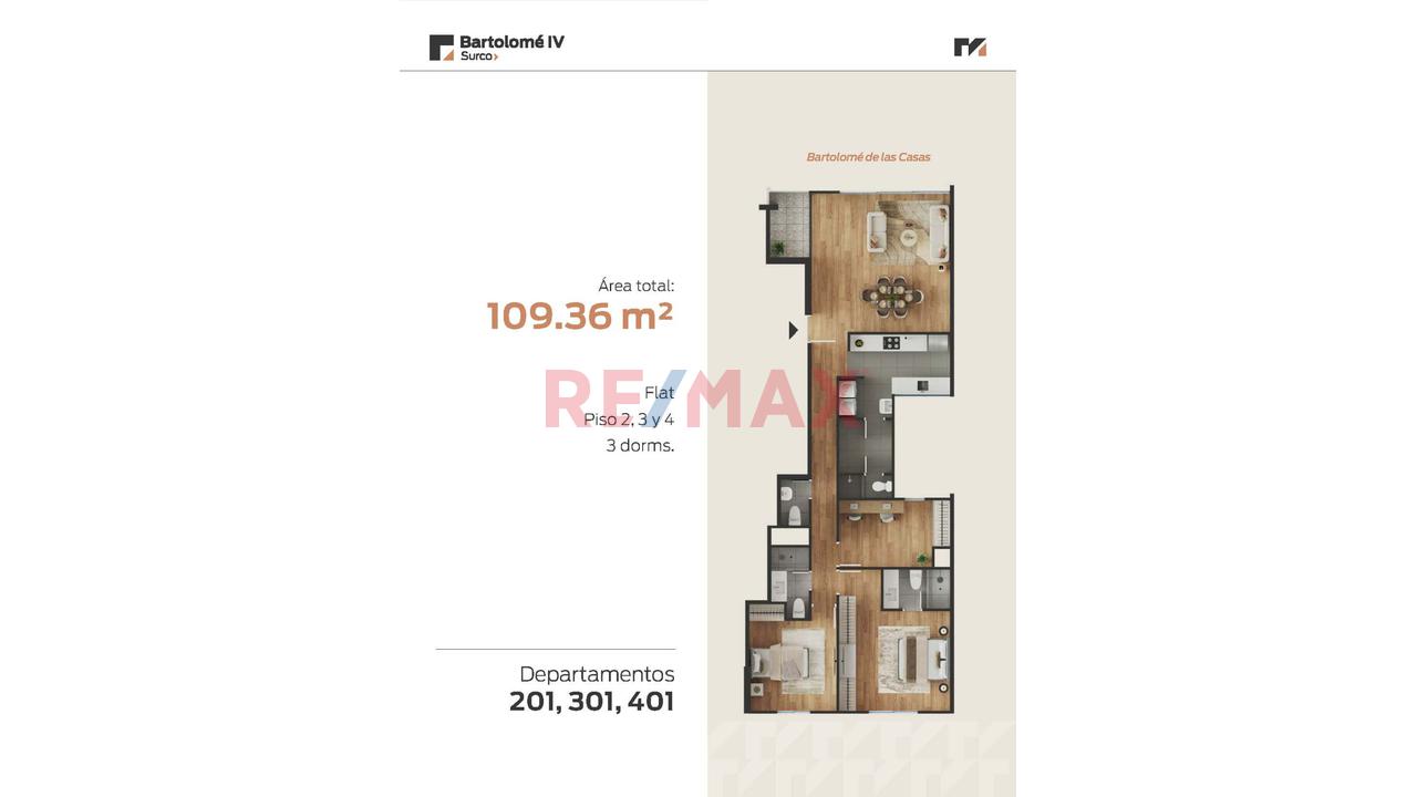 🏡 Departamento De Estreno Con Balcón En Surco | Proyecto Bartolomé Iv - Dpto 401 — foto 7