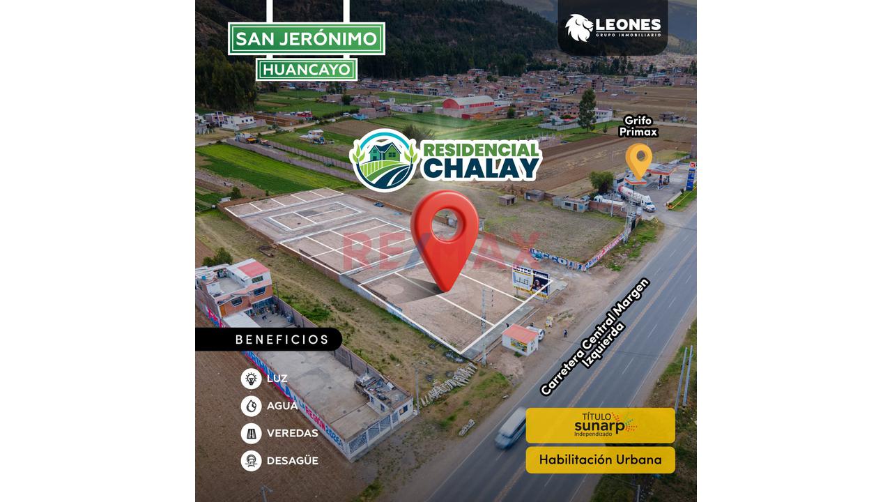 Residencial Chalay - San Jeronimo De Tunan Huancayo Lotes Desde 60 Mil Soles - 1