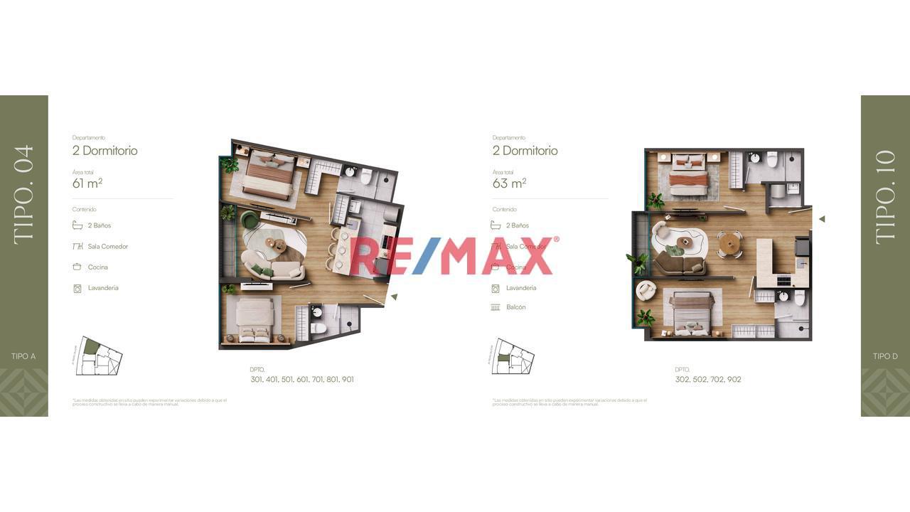 Departamento 2 Dormitorios En Preventa En Barranco | Desde 63.5 M² Hasta 126.6 M²