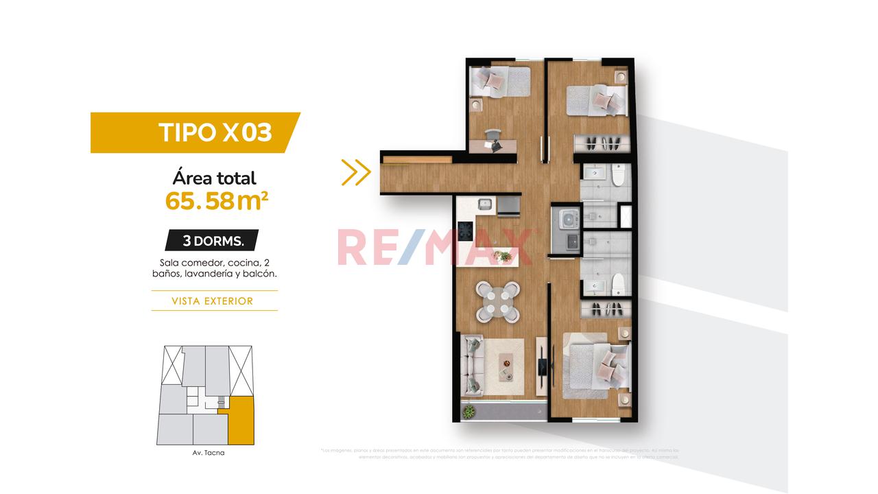 Departamento 3 Habitaciones En Venta - San Miguel- Desde 56.38 Mt2 — foto 3