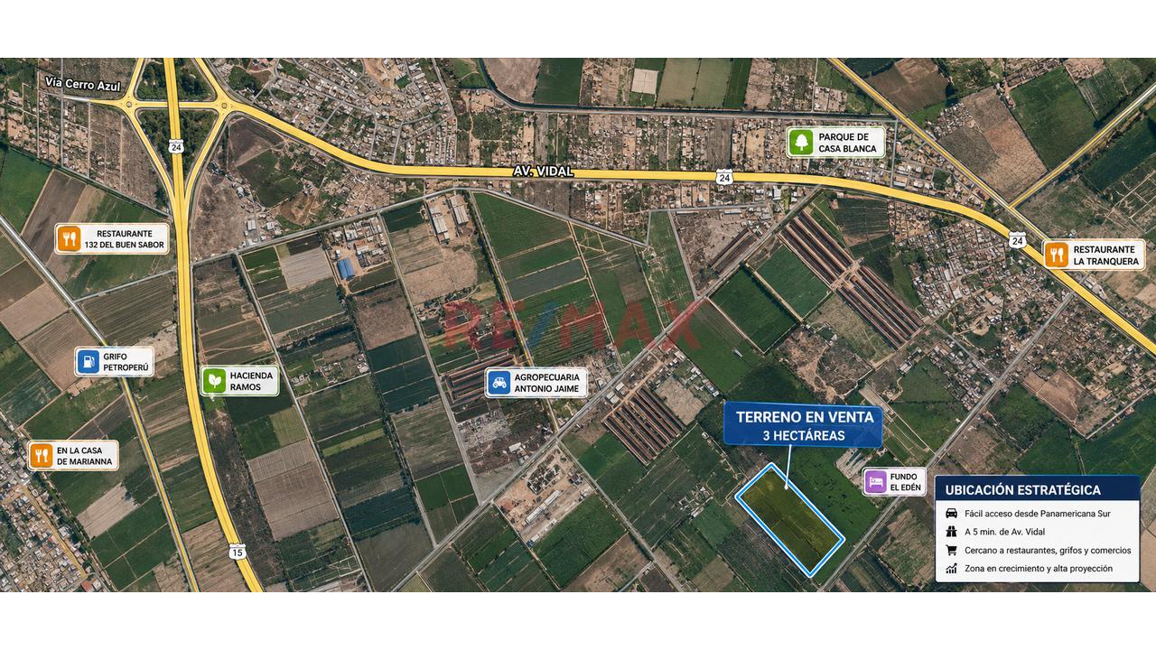 Terreno (3 Hectáreas) En Venta En Cerro Azul – Perfecto Para Lotización, Agroindustria O Almacenes - 8