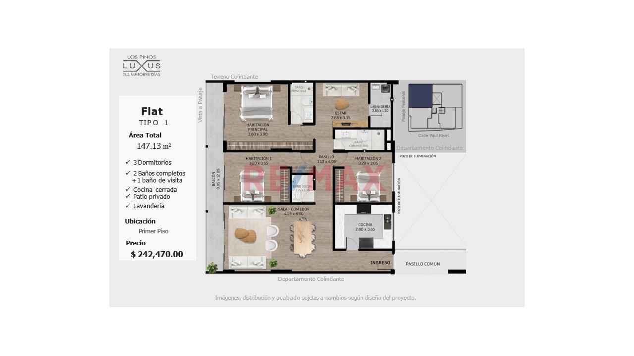 Proyecto Los Pinos - Departamentos Y Duplex Con Acabados De Lujo - 3