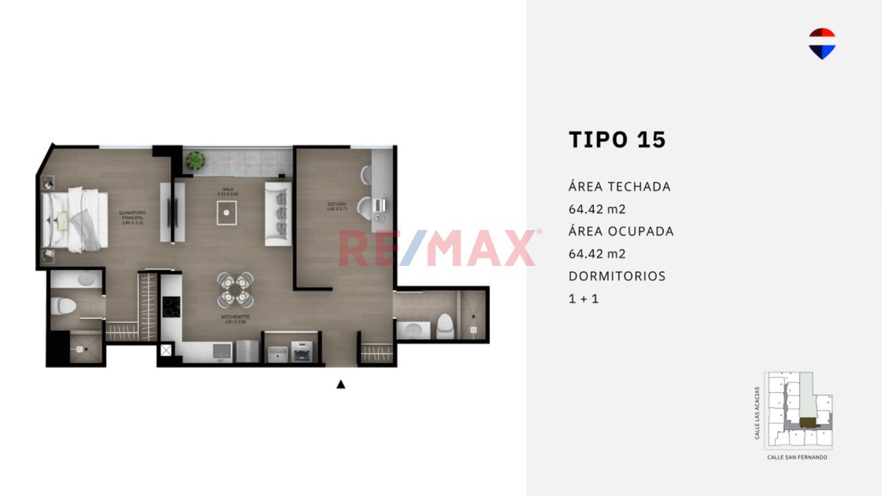 Departamentos De Estreno ‑ 64 M2 En Miraflores — foto 4