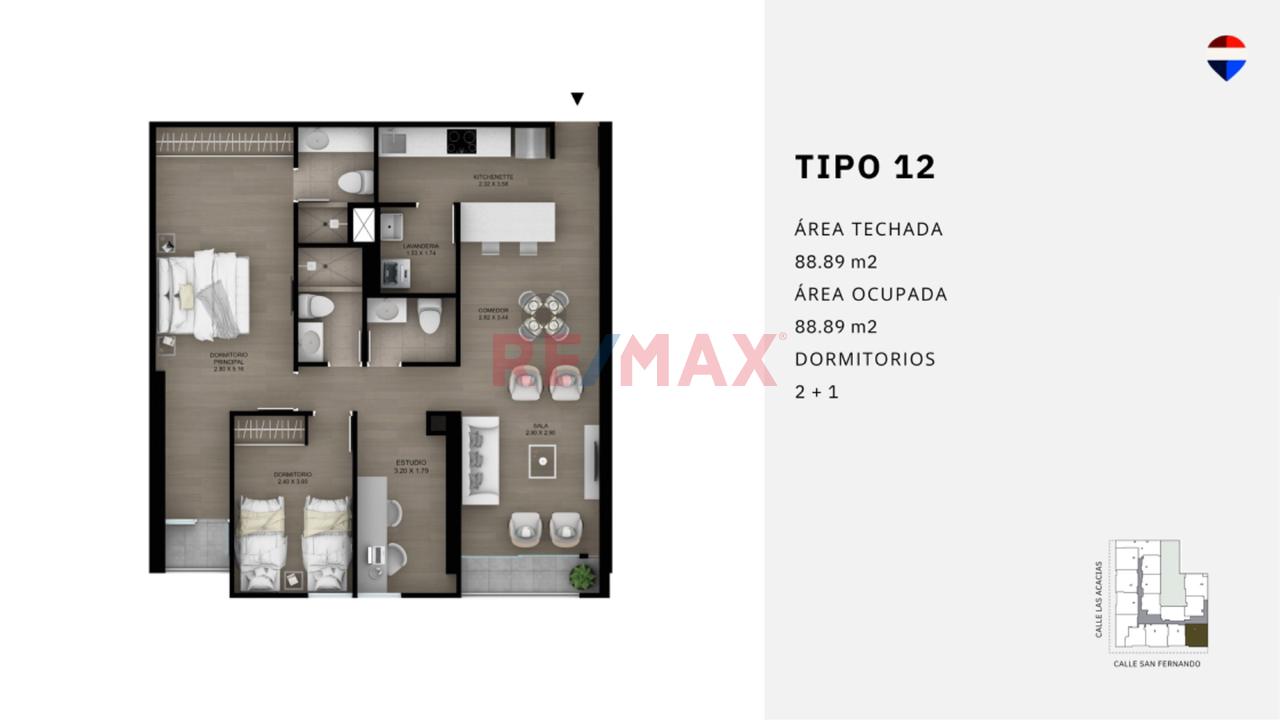Flats De 88 M En Miraflores — foto 3