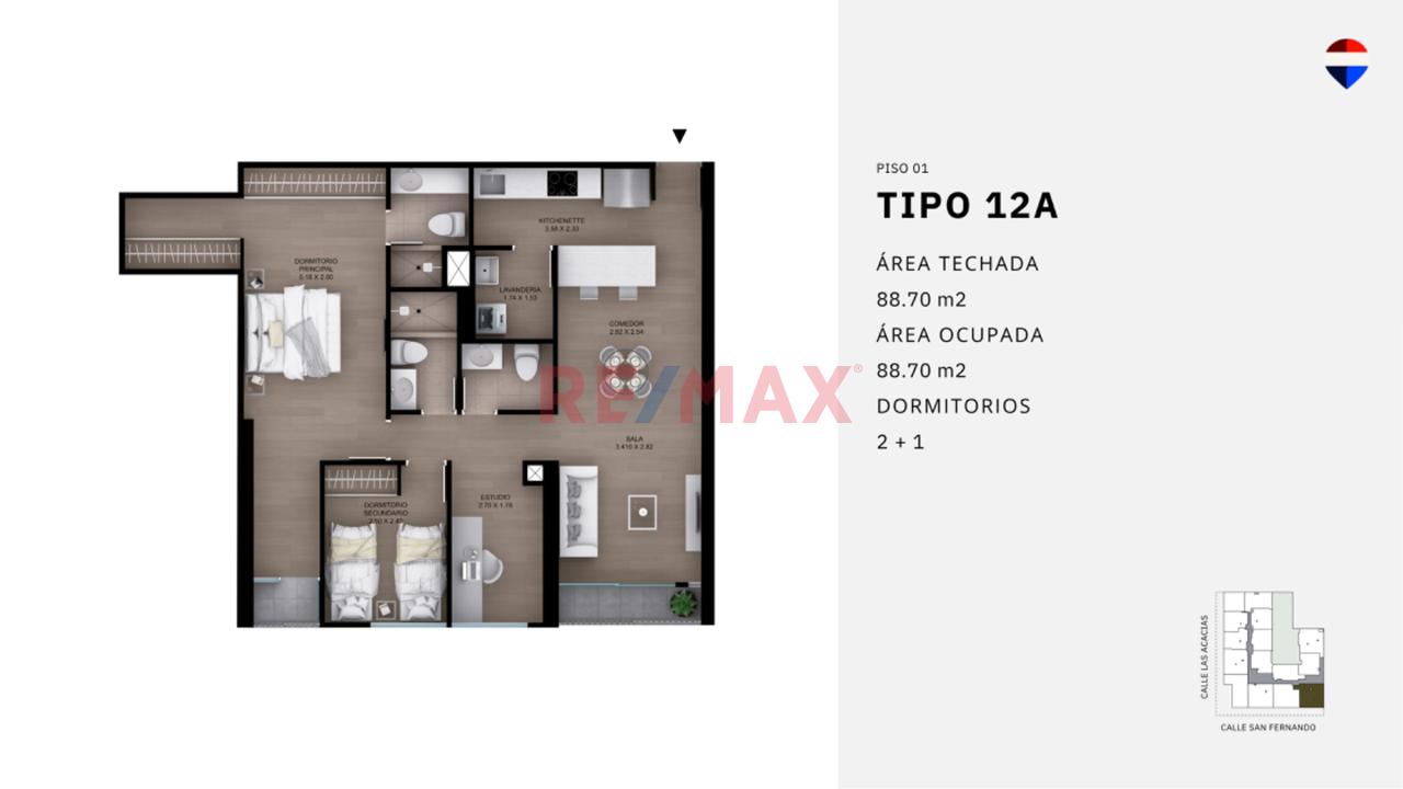 Flats De 88 M En Miraflores — foto 4