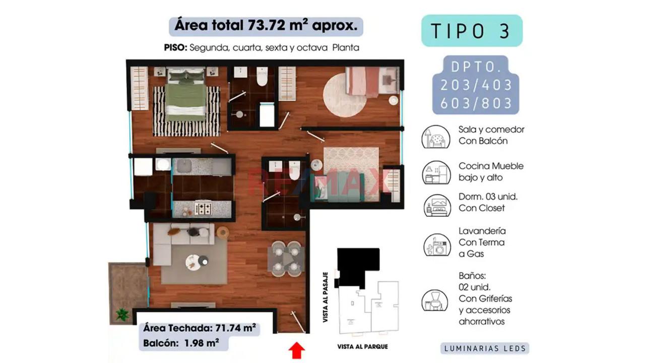 Departamentos De Estreno En San Juan De Miraflores 🏢 Residencial Delfina Dpto 403 - 4