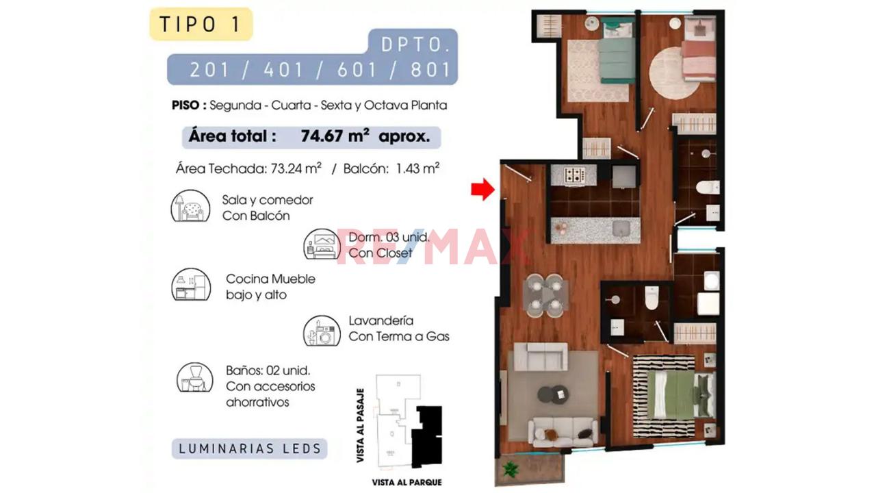 Departamentos De Estreno En San Juan De Miraflores 🏢 Residencial Delfina Dpto 801 - 3