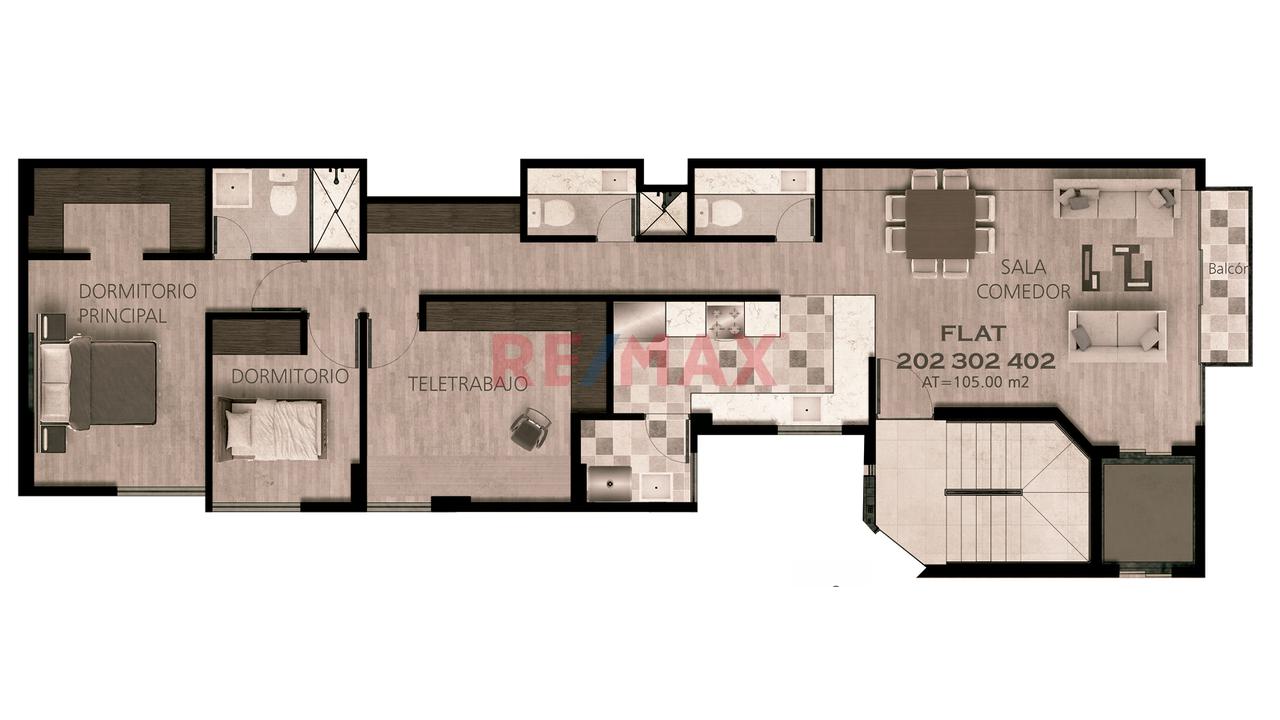 Venta De Departamento Flat 105M2 En Surco