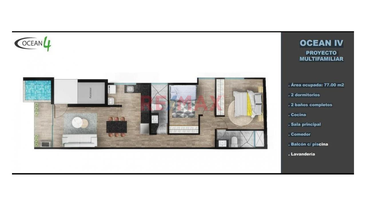 Venta Departamento 302 Flat De Estreno – Playa Punta Rocas - 9