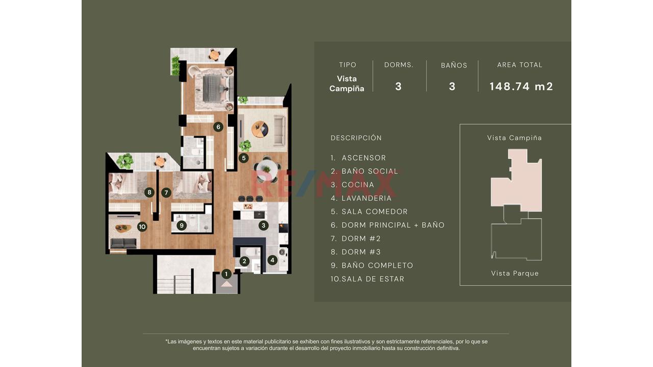 Exclusivo Departamento En 1Ero Piso - Con Vista A Campiña — foto 2
